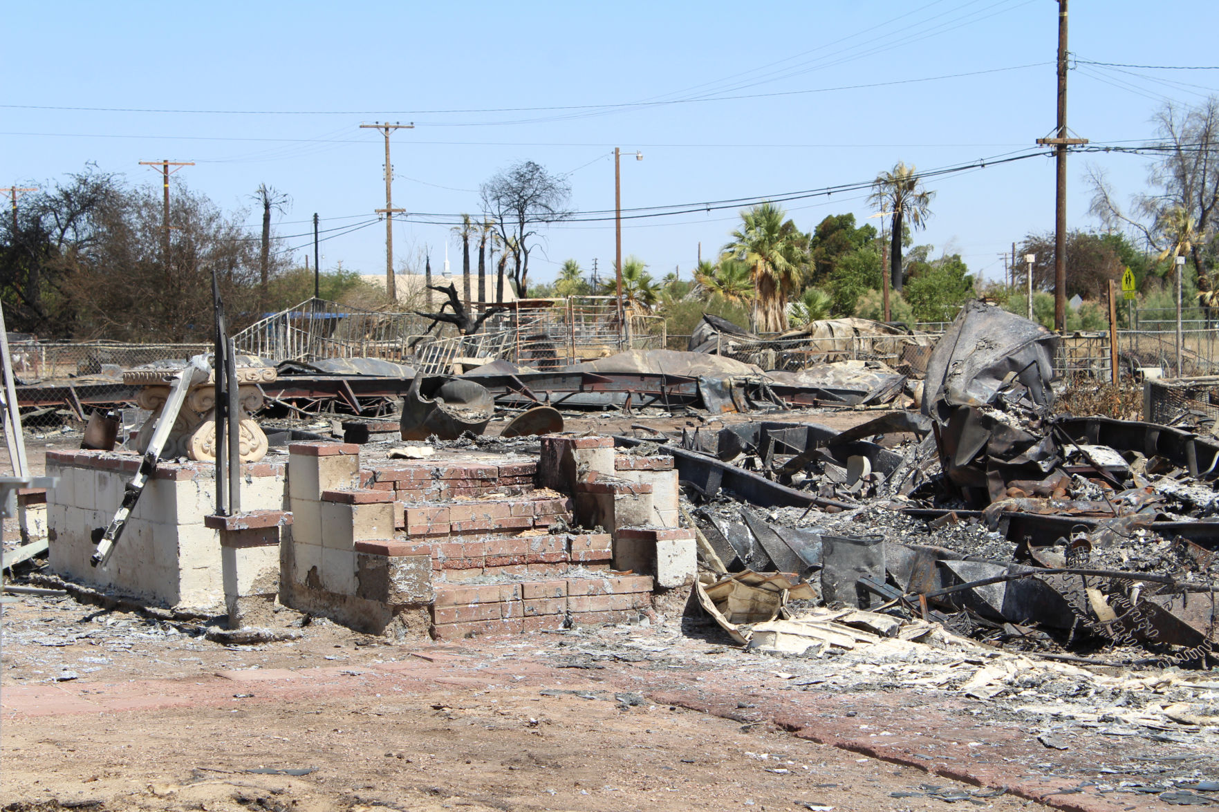 Niland fire aftermath
